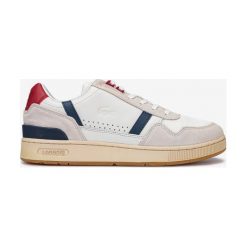 Lacoste T-Clip 120 Tenisówki Biały. Białe trampki męskie Lacoste, bez wzorów, ze skóry, bez zapięcia. Za 430,95 zł.