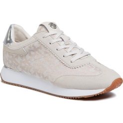 Sneakersy DKNY - Arlie K1044390 Hemp. Brązowe półbuty damskie DKNY, bez wzorów, ze skóry ekologicznej, bez obcasa, na płaskiej podeszwie, bez zapięcia. W wyprzedaży za 499,00 zł.