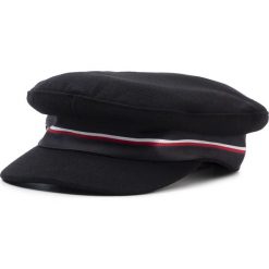 Czapka z daszkiem TOMMY HILFIGER - Th Baker Boy Hat Melton AW0AW07182 BDS. Czarne czapki damskie TOMMY HILFIGER, bez wzorów, z poliesteru. W wyprzedaży za 139,00 zł.