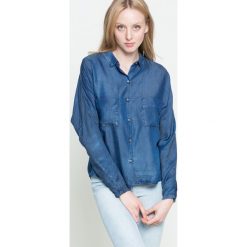Wrangler - Koszula. Niebieskie koszule body marki Wrangler, s, z lyocellu, klasyczne, z klasycznym kołnierzykiem. W wyprzedaży za 99,90 zł.