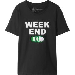 T-shirt z obracanymi cekinami, Slim Fit bonprix czarny. Czarne t-shirty chłopięce bonprix, bez wzorów, bez rękawów. Za 34,99 zł.
