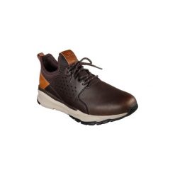 Buty Skechers Relven - Hemson 65732. Pomarańczowe trampki męskie Skechers, bez wzorów, bez zapięcia. Za 294,29 zł.