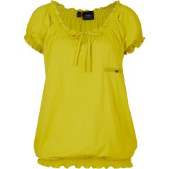 Shirt z krótkim rękawem bonprix pistacjowy. Zielone t-shirty damskie bonprix, bez wzorów, bez kołnierzyka. Za 59,99 zł.
