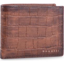 Duży Portfel Męski BUGATTI - 49394602 Brown. Pomarańczowe portfele męskie Bugatti, ze skóry. Za 219,00 zł.