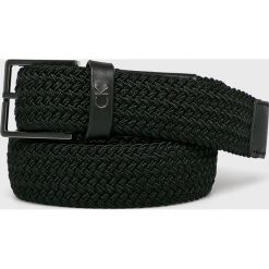 Calvin Klein - Pasek. Czarne paski męskie Calvin Klein, w paski, z elastanu. W wyprzedaży za 199,90 zł.