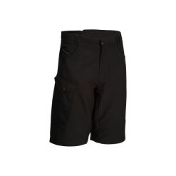 Szorty na rower MTB 300 czarne. Czarne bermudy męskie B'TWIN, z materiału. Za 49,99 zł.