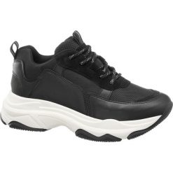 Sneakersy damskie Venice czarne. Czarne sneakersy damskie marki Venice, ze skóry. Za 239,90 zł.