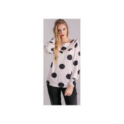 Bluzka damska róż w czarne kołaBluzka damska róż. Różowe bluzki damskie 3 for u, xl, bez wzorów, z elastanu, eleganckie, z klasycznym kołnierzykiem, bez rękawów. Za 159,00 zł.
