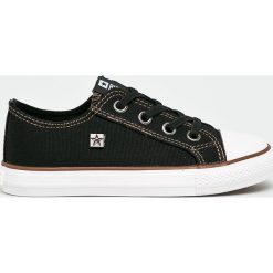 Big Star - Tenisówki dziecięce. Czarne trampki chłopięce marki BIG STAR, bez wzorów, z gumy, retro, z okrągłym noskiem, bez zapięcia. Za 89,90 zł.