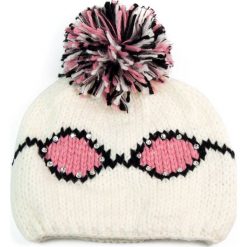 Czapka damska okularnicy i pompon biała (cz2608). Białe czapki zimowe damskie Art of Polo. Za 36,52 zł.