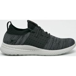 Skechers - Buty. Czarne buty sportowe męskie Skechers, z materiału, na sznurówki. W wyprzedaży za 199,90 zł.