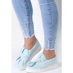 Trampki damskie slip on: Niebieskie Slip On Acacia