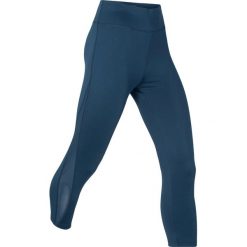 Legginsy sportowe shaping, dł. 3/4, Level 1 bonprix ciemnoniebieski. Niebieskie legginsy sportowe damskie bonprix, na fitness i siłownię. Za 84,99 zł.