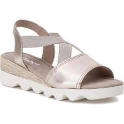 Espadryle GABOR - 22.753.89 Muschel. Różowe espadryle damskie Gabor, bez wzorów, ze skóry, bez obcasa, na obcasie. W wyprzedaży za 279,00 zł.