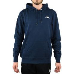 Kappa Vend Hooded 707390-19-4024 bluzy męskie granatowe XL. Bluzy męskie Kappa, xl, bez wzorów, z bawełny, sportowe, z kapturem, bez rękawów, z kapturem. Za 129,99 zł.