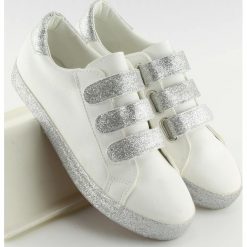 Trampki zapinane na rzepy białe XL10P WHITE. Białe buty sportowe damskie obuwie damskie, z tkaniny. Za 68,28 zł.