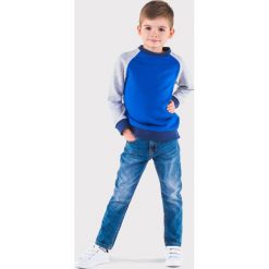 Bluzy chłopięce: BLUZA DZIECIĘCA BEZ KAPTURA KB003 – NIEBIESKA