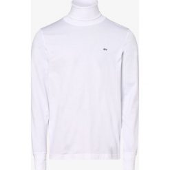 Lacoste - Męska koszulka z długim rękawem, biały. Białe koszulki męskie Lacoste, s, bez wzorów, z golfem, z długim rękawem, długie, na golfa. Za 199,95 zł.