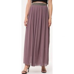 Khaki Spódnica Exentric. Brązowe spódniczki damskie Born2be, s, bez wzorów, maxi. Za 49,99 zł.