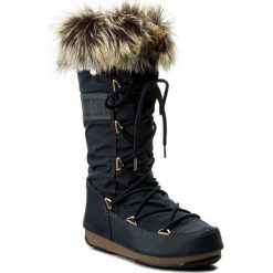 Śniegowce MOON BOOT - Monaco Wp 24002800007 Blu Denim. Niebieskie kozaki damskie Moon Boot, na zimę, ze skóry ekologicznej, bez obcasa, bez zapięcia. W wyprzedaży za 489,00 zł.