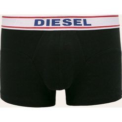Diesel - Bokserki. Czarne bokserki męskie Diesel, z nadrukiem, z elastanu. Za 119,90 zł.