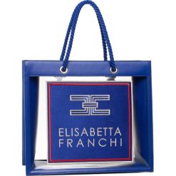 Torebka ELISABETTA FRANCHI - BS-29A-100 Cobalto 100. Niebieskie torebki klasyczne damskie Elisabetta Franchi, bez wzorów, ze skóry ekologicznej, klasyczne, bez dodatków. Za 1179,00 zł.