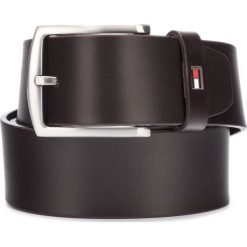 Tommy Hilfiger New Denton Pasek Brązowy. Pomarańczowe paski męskie TOMMY HILFIGER, w paski, ze skóry. Za 238,95 zł.