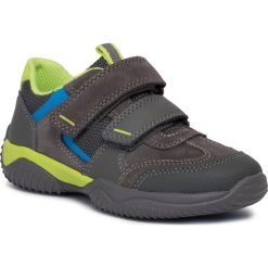Sneakersy SUPERFIT - 5-09384-20 S Grau/Grun. Szare trampki chłopięce Superfit, bez wzorów, z zamszu, na rzepy. Za 249,00 zł.