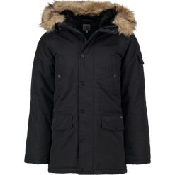 Carhartt WIP ANCHORAGE Kurtka zimowa black. Czarne kurtki męskie marki Carhartt WIP, na zimę, m, bez wzorów, z nylonu, bez kaptura. W wyprzedaży za 503,40 zł.
