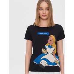 Koszulka z nadrukiem Alice in Wonderland - Czarny. Czarne koszulki damskie House, s, z nadrukiem, bez kołnierzyka, bez rękawów. Za 49,99 zł.