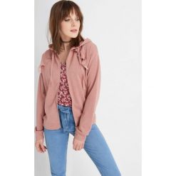 Bluzy damskie: Rozpinana bluza z kapturem