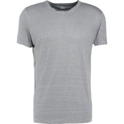 120% Lino UOMO GIROCOL Tshirt basic medium grey. Szare koszulki polo męskie marki 120% Lino, m, ze lnu. Za 439,00 zł.