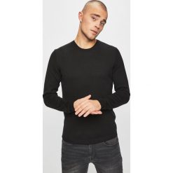 S.Oliver Black Label - Sweter. Szare swetry męskie s.Oliver BLACK LABEL, s, bez wzorów, z bawełny, z okrągłym kołnierzem, bez kaptura. W wyprzedaży za 99,90 zł.