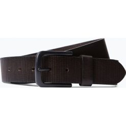 Monti - Męski pasek skórzany, brązowy. Brązowe paski męskie marki JOOP!, w paski, ze skóry, eleganckie. Za 129,95 zł.