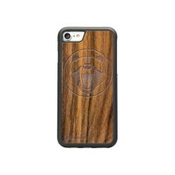 IPhone 7 Drewniane etui Niedźwiedź. Brązowe etui damskie marki Bewood, z lakierowanej skóry. Za 109,00 zł.