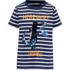 Blue Seven - T-shirt dziecięcy 92-128 cm. Niebieskie t-shirty chłopięce Blue Seven, z aplikacjami, z bawełny, bez rękawów. Za 69,90 zł.
