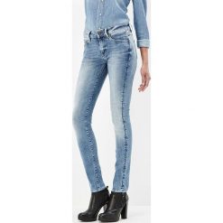 Dżinsy "3301 Contour" - Skinny fit - w kolorze błękitnym. Niebieskie rurki damskie G-Star, l, w paski, klasyczne, z podwyższonym stanem. W wyprzedaży za 236,95 zł.