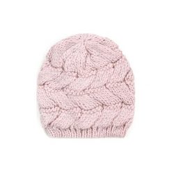 Czapka Lśniące warkocze Różowa. Różowe czapki damskie marki Art of Polo, bez wzorów. Za 29,90 zł.