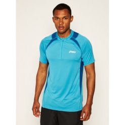 Koszulka techniczna Asics Hermes 321313. Niebieskie koszulki męskie Asics, m, bez wzorów, z poliesteru, sportowe, polo, bez rękawów. Za 119,00 zł.
