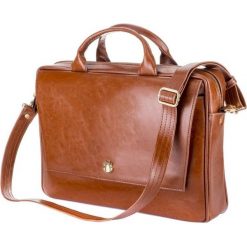 SKÓRZANA TORBA NA LAPTOPA VINTAGE BROWN. Brązowe torby na laptopa FeliceGold, w paski, z bawełny, eleganckie. Za 499,00 zł.