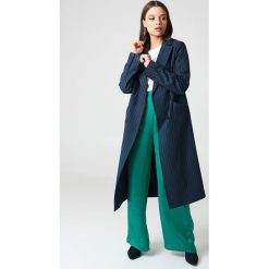 Odzież damska: NA-KD Classic Płaszcz w paski – Multicolor,Navy