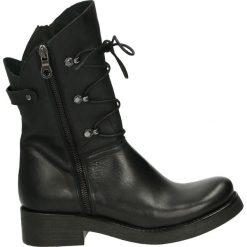 Botki - D46 VITE NERO. Czarne botki damskie skórzane marki Venezia. Za 489,00 zł.