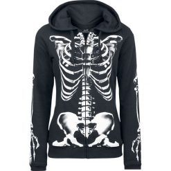 Full Volume by EMP Skeleton Sweatjacket Bluza z kapturem rozpinana damska czarny. Czarne bluzy damskie z kapturem marki Full Volume by EMP, l, z nadrukiem. Za 144,90 zł.