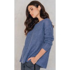 Swetry klasyczne damskie: Gestuz Sweter Hally – Blue