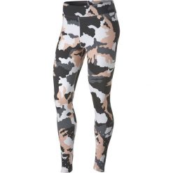 Nike - Legginsy. Białe spodnie damskie Nike, s, z elastanu. Za 229,90 zł.