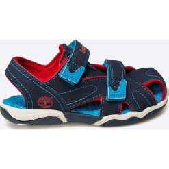 Timberland - Sandały dziecięce. Niebieskie sandały męskie Timberland, z gumy, bez zapięcia. W wyprzedaży za 99,90 zł.