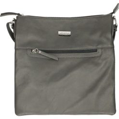 Torba - 36-363-M S GR. Szare torebki klasyczne damskie marki Venezia, ze skóry. Za 199,00 zł.
