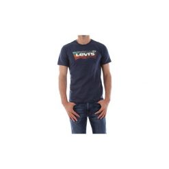 T-shirty z krótkim rękawem Levis 22489 0211 HOUSEMARK TEE. Niebieskie t-shirty męskie Levi's®, s, bez wzorów, bez kołnierzyka, krótkie. Za 94,85 zł.