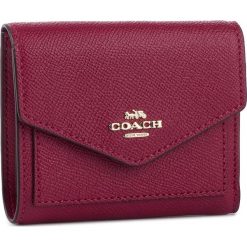 Mały Portfel Damski COACH - Cri Lth Sm Wall 58298 GDCNT Bright Cherry. Czerwone portfele damskie Coach, bez wzorów, ze skóry. Za 409,00 zł.