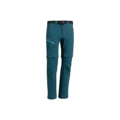 Spodnie turystyczne MH500 2w1 męskie. Niebieskie spodnie męskie QUECHUA, m, bez wzorów, z elastanu. Za 149,99 zł.